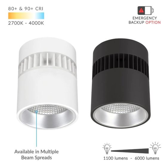 6-Inch LED Cylinder Wall Mount Light
