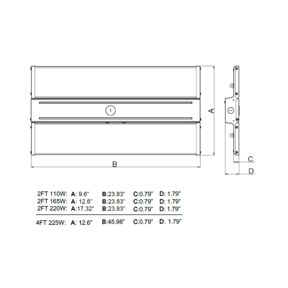 Industrial Linear High Bay LED Light