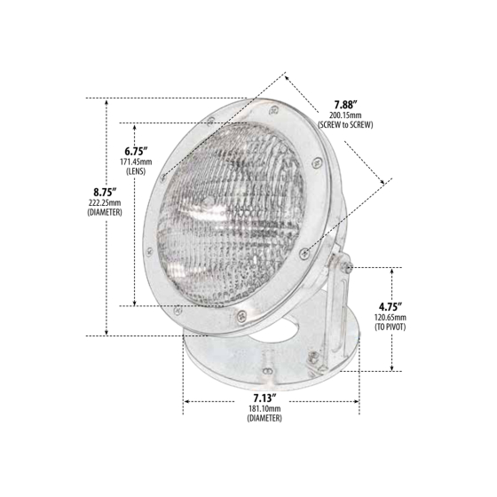 Alcon 17002 Submersible Pond and Fountain Underwater LED Light