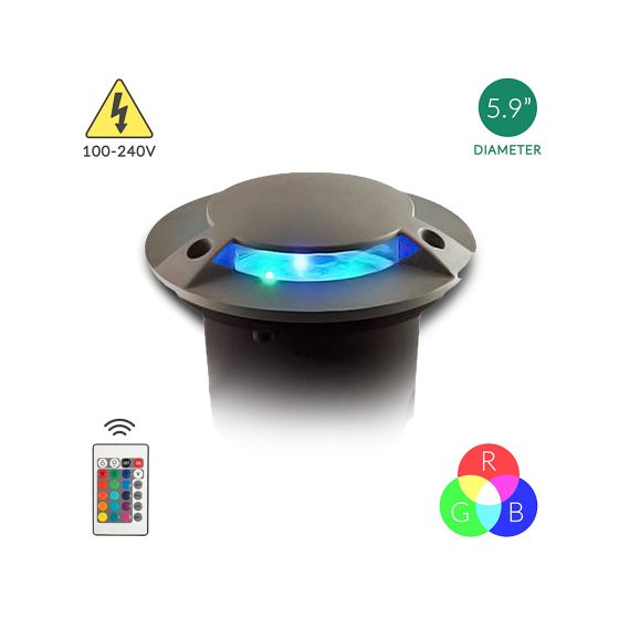 Alcon 9032 6-Inch In-Ground RGB LED Well Light