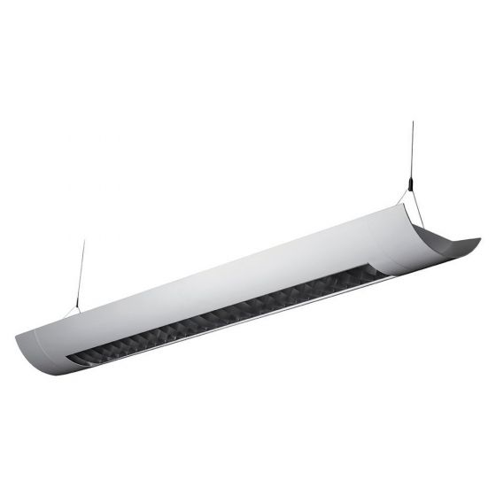 Alcon Lighting Casablanca 10105-4 4 Foot T8 and T5HO Fluorescent Linear Suspended Direct Indirect Lighting Fixture