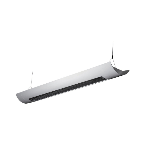 Alcon Lighting Casablanca 10105-8 8 Foot T8 and T5 2-Lamp Fluorescent Architectural Linear Suspended Light Fixture – Uplight (Direct) and Downlight (Indirect)