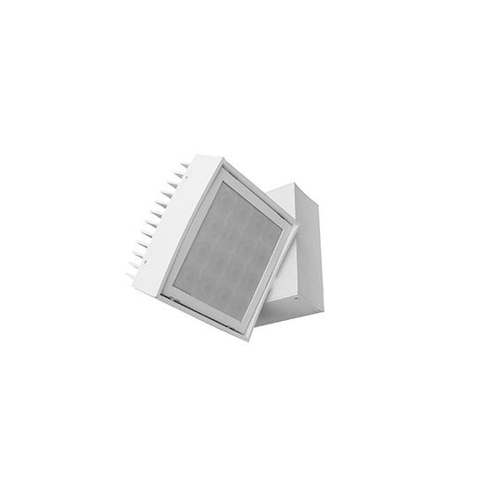 Amerlux CNTRV44-32-LED-WW Contour 4x4 Wall Wash LED Track Light Fixture 32 Watt - LED Gallery Lighting or Retail Track Lighting