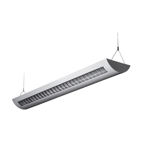 Alcon Lighting Delano 10104 T8 or T5HO Fluorescent Architectural Linear Suspended Light Fixture – Uplight (Indirect) and Downlight (Direct)
