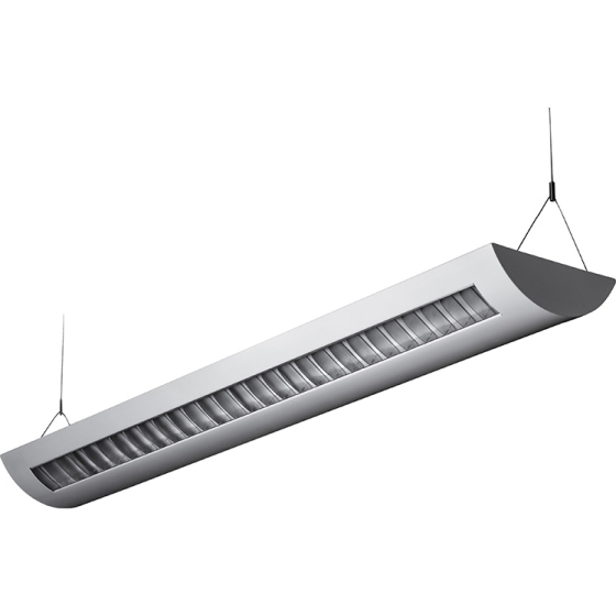 Alcon Lighting Delano 10104-8 T8 or T5HO 8 Foot Fluorescent Architectural Linear Suspended Light Fixture – Uplight (Indirect) and Downlight (Direct)
