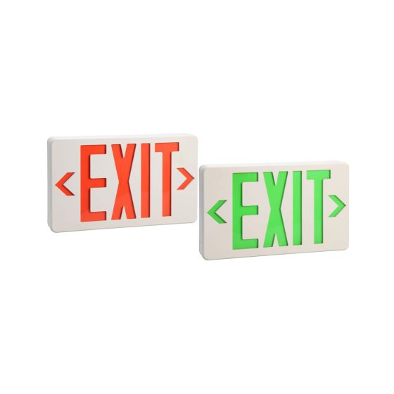 Alcon 16106 Architectural LED Thin Thermoplastic Emergency Exit Sign 