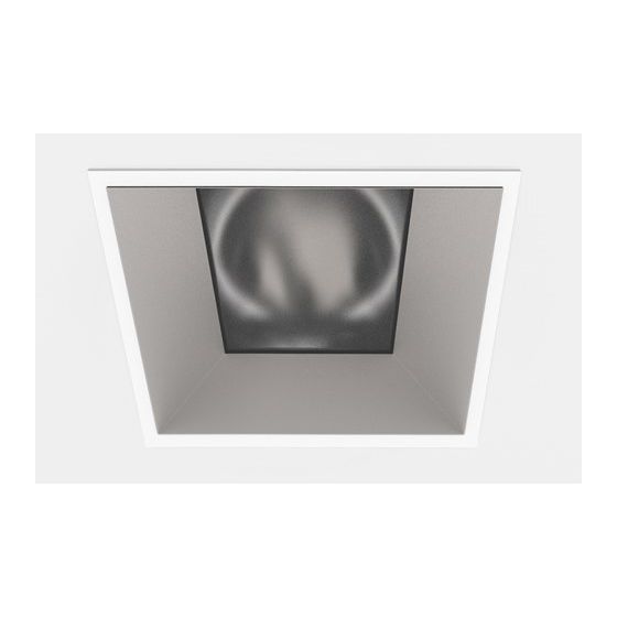 Lucifer F4S-AE-1 Fraxion Microflange Square Ajustable Recessed LED Downlight