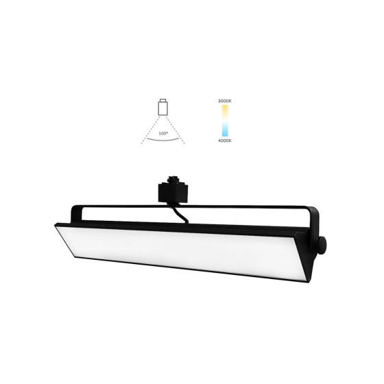 Alcon 13126 Architectural Fixed Connector 26 Inch LED Wall Wash Track Fixture with 90 Degree Vertical Adjustment