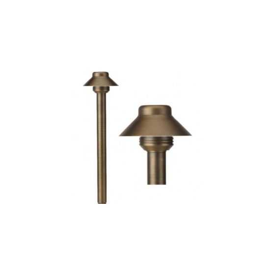 Alcon 9070 Bucket Solid Brass Low Voltage LED Architectural Landscape Path Light Fixture