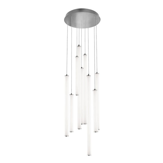 Alcon 12146-9R Architectural LED Tube Round Base Suspension Light Fixture