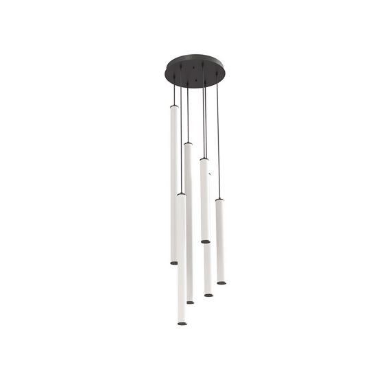 Alcon 12146-6R Architectural LED Tube Round Base Suspension Light Fixture