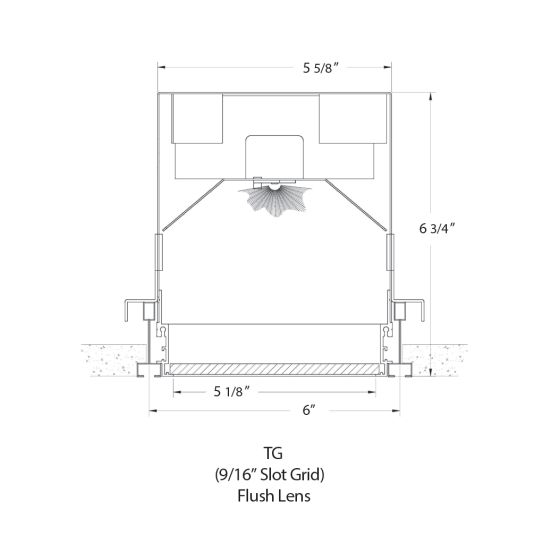 Mark Architectural Lighting Mark Slot 6 LED S6LROTM and S6LFOTM Linear Recessed Ceiling Light Strip Fixture