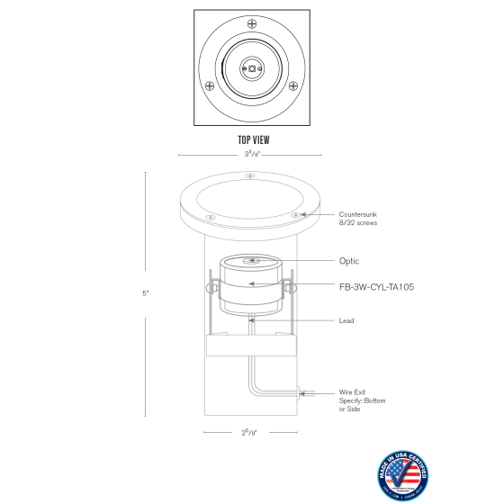 SPJ Lighting SPJ-MW1000-CP LED In-Ground Well Light Concrete Pour | Ideal For Drive Way Applications
