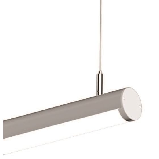 Alcon Lighting 12117-1 Tubob I Architectural 1 Inch LED Linear Channel Pendant Mount Direct Down Light Fixture