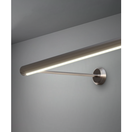 11703 sign and picture light shown in silver with protruding cylindrical lens 