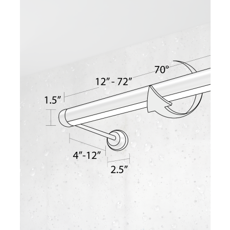 Alcon Lighting 11704 outdoor adjustable sign and wall art light, shown in silver and with a protruding cylindrical lens.