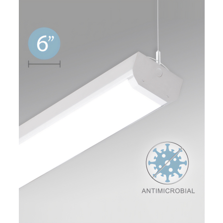 Antimicrobial Linear LED Pendant Light