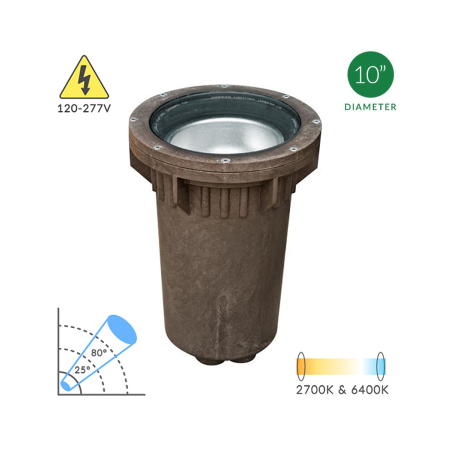 Alcon 9100 10-Inch In-Ground LED Well Light