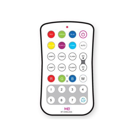 Color-Changing RF RGBW Single Zone Remote Control