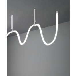 Flexible 360° Horizontal Telescopic Pendant Mount Round Strip LED Light