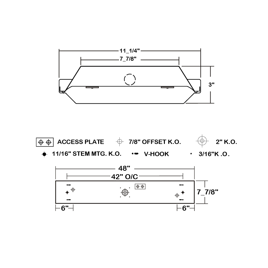 LA Lighting Baylighter 1-HBN100-16K-4L-2DRDM-UNV-2-850 Series 16,000 Lumen 4 Foot LED High Bay Luminaire