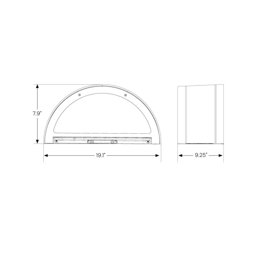 Outdoor LED Half Moon Wall Pack