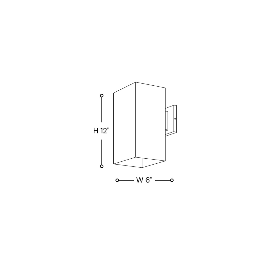 6-Inch Architectural Cube LED Direct Wall Downlight