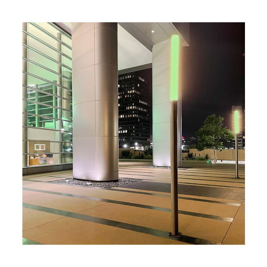 Alcon 11418-RGBW 11.5-foot Architectural Bollard LED Path Light