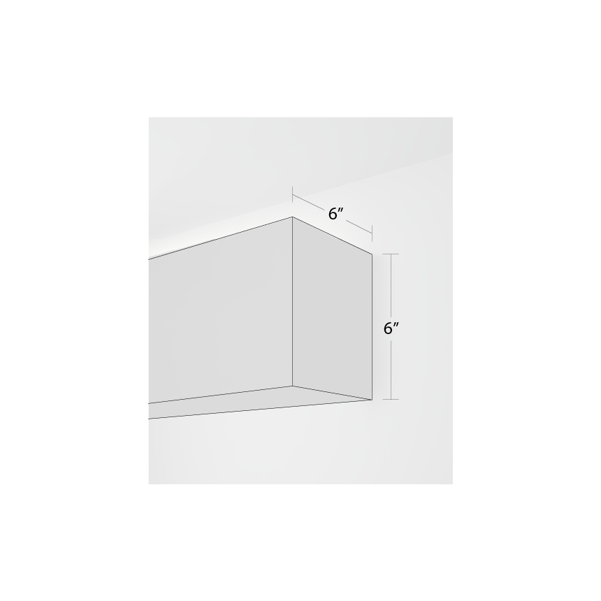 Alcon 12100-66-W-I, surface mount linear wall light shown in black finish and with a flush trim-less top lens.