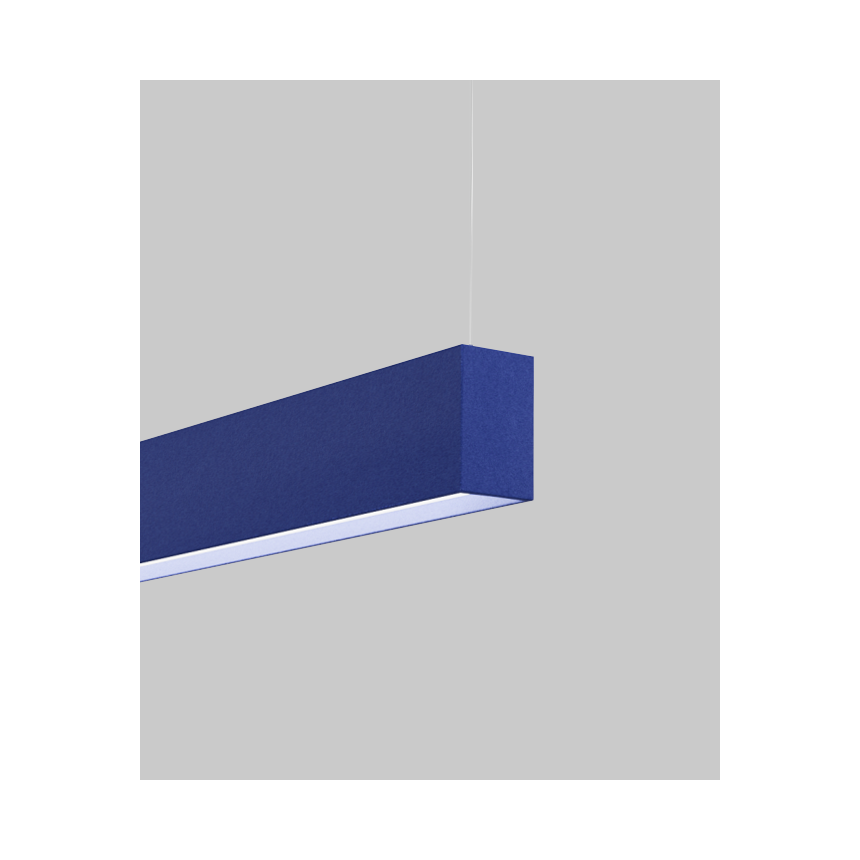 Alcon 12101-20-P-6 acoustic pendant light shown with cobalt finish and regressed lens