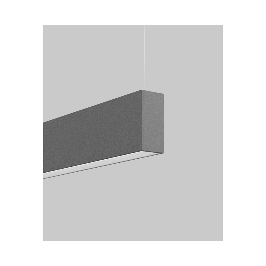 Alcon 12101-20-P-8 acoustic pendant light shown with pewter finish and regressed lens