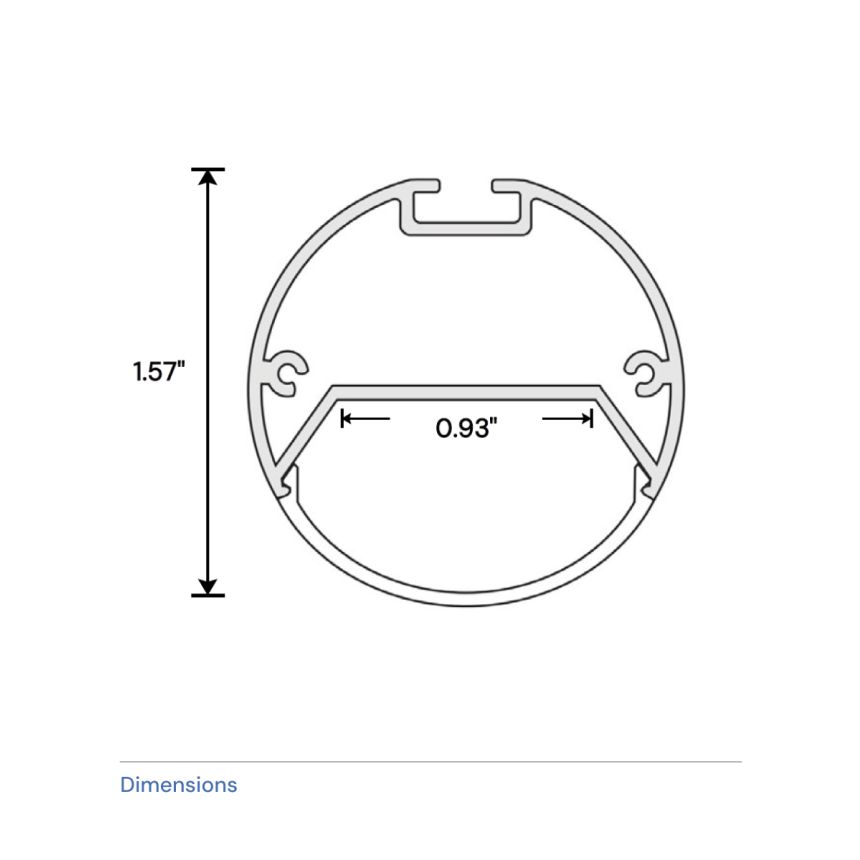 1-Inch Linear LED Tube Pendant Downlight