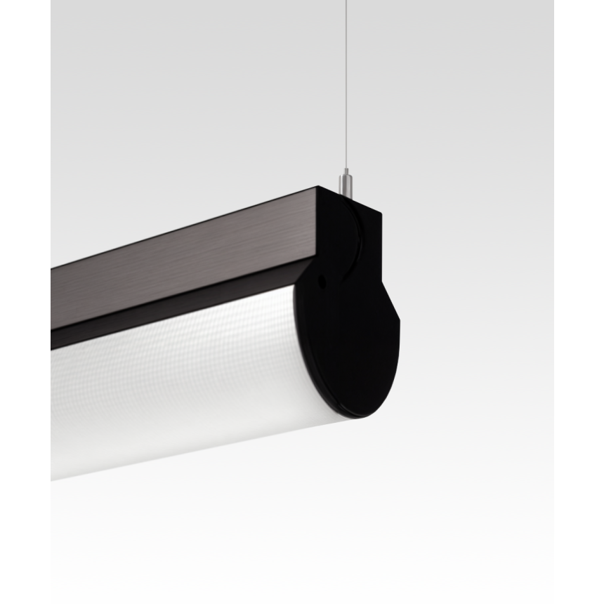 Rounded Block LED Linear Suspension Light