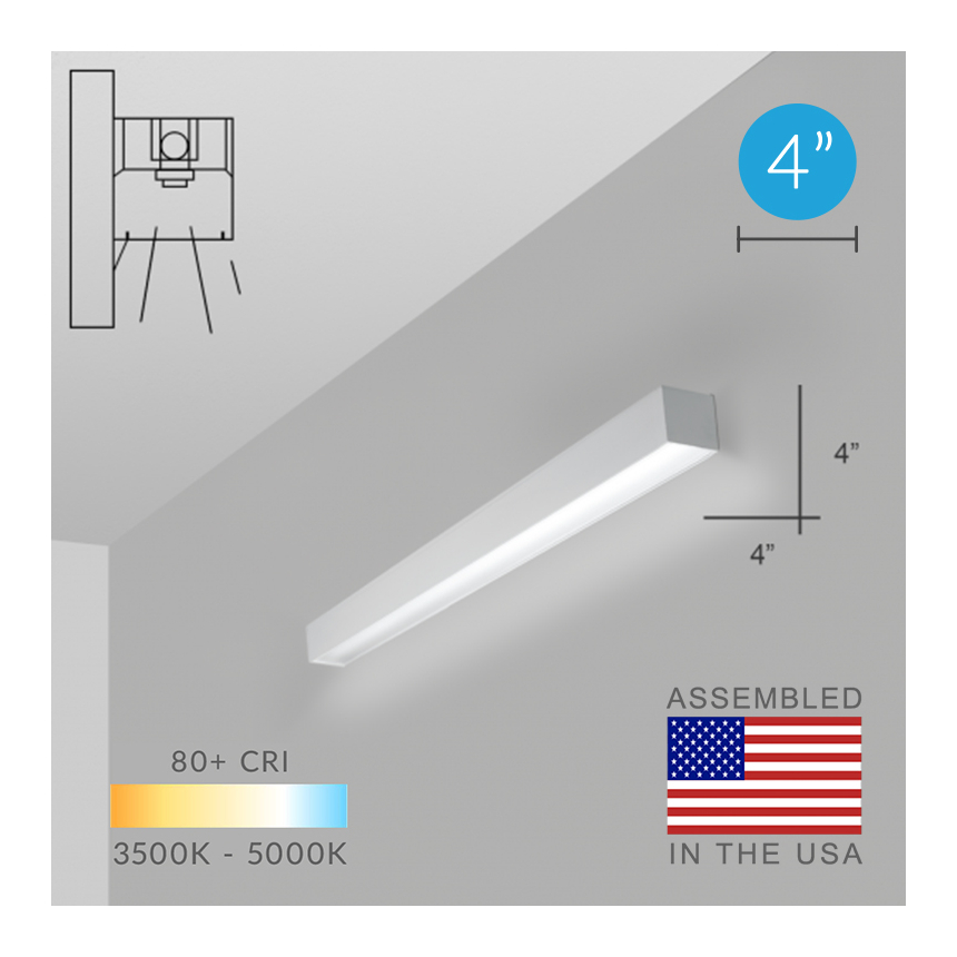 Alcon 12200-4-W RFT LED Linear Wall Light