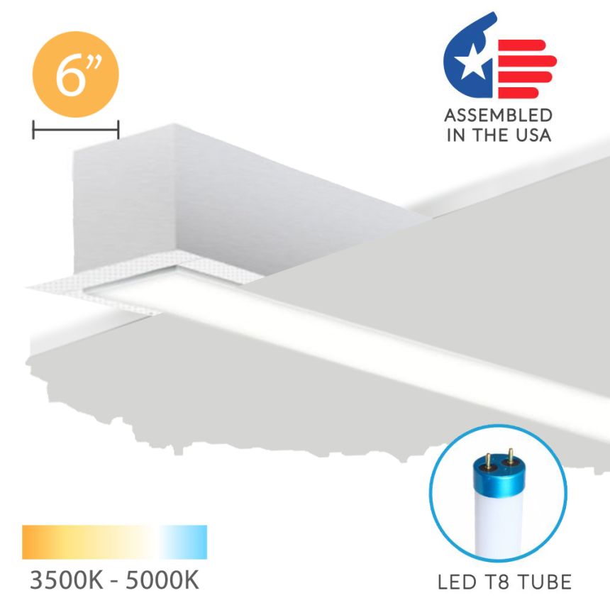 Alcon 12200-6-R RFT Series LED Linear Recessed Light 