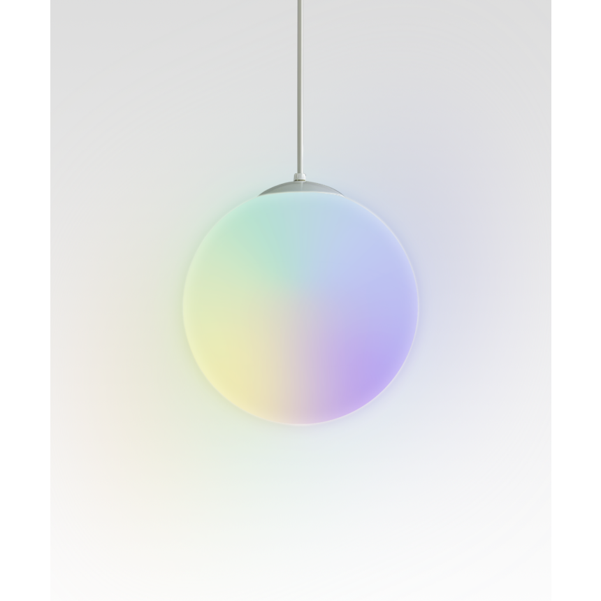 Alcon 12213 RGBW Color tunable pendant light shown in a white finish.