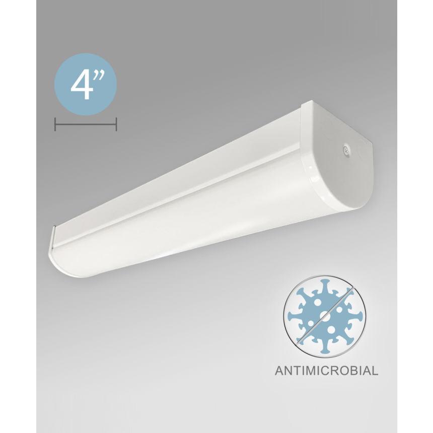 Antimicrobial Linear Surface-Mounted LED Ceiling Light