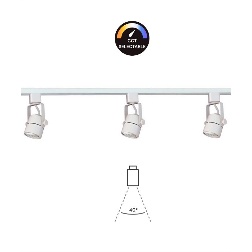 3-Light LED Track Lighting Kit
