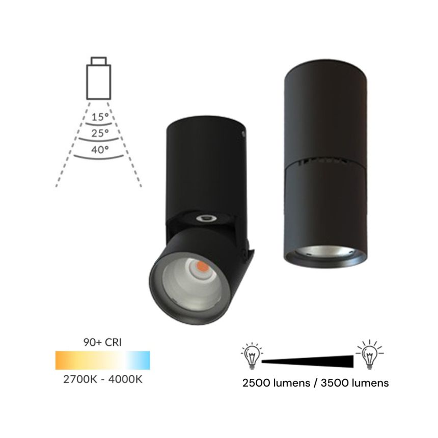 5-Inch Architectural Adjustable Suspended LED Cylinder Light