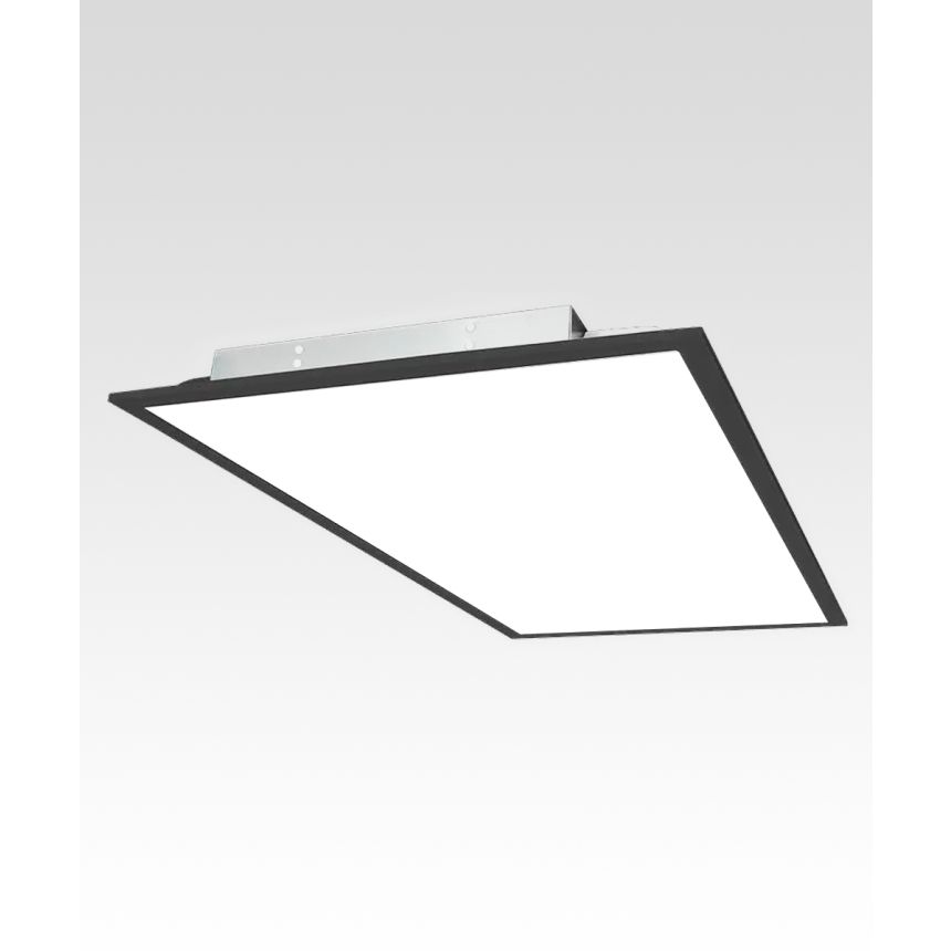 Low-Profile Recessed Black LED Back-lit Panel Light