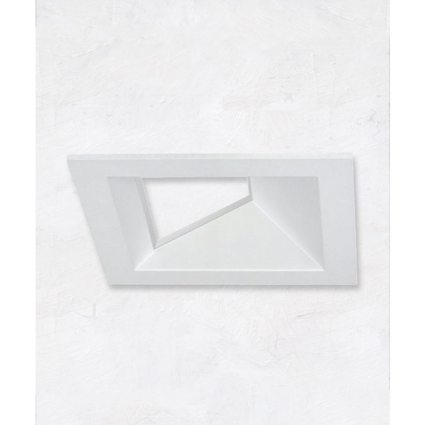 3-Inch Square Architectural Open Reflector LED Wall Wash Recessed Light