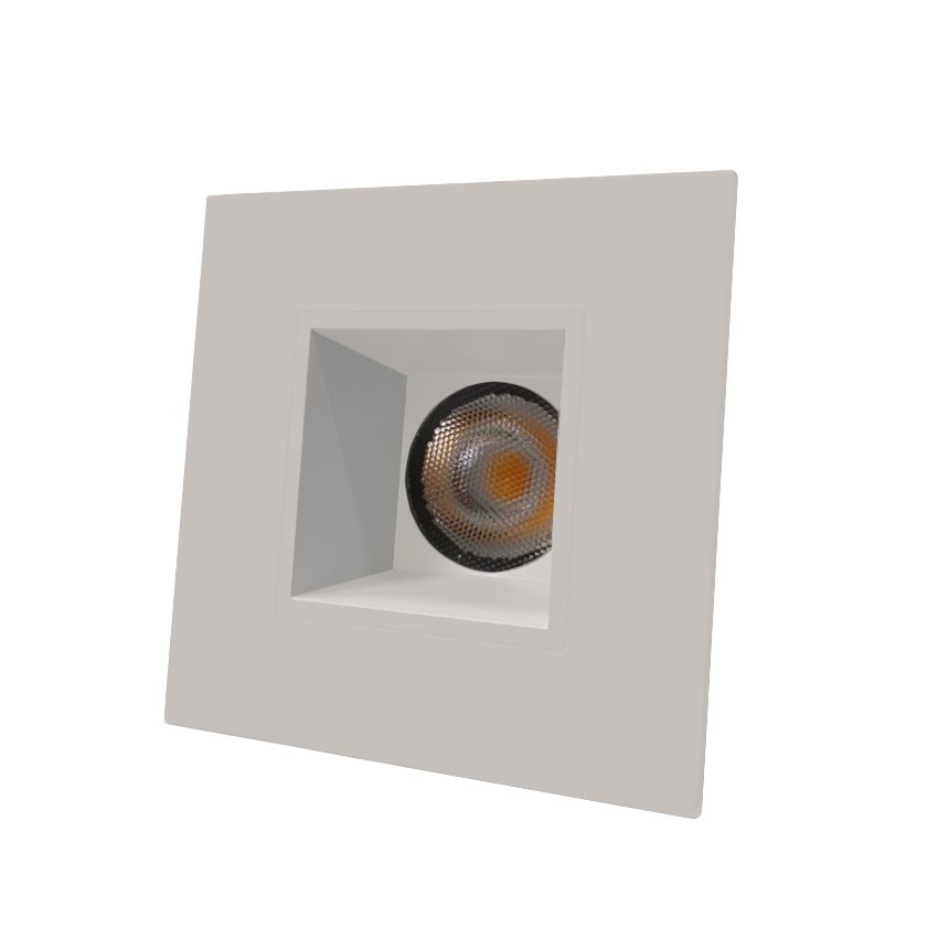 Alcon Lighting 14034 Architectural High Performance Low Profile 2 Inch Square LED Recessed Light, Trim and Housing (2700K Warm White Light)