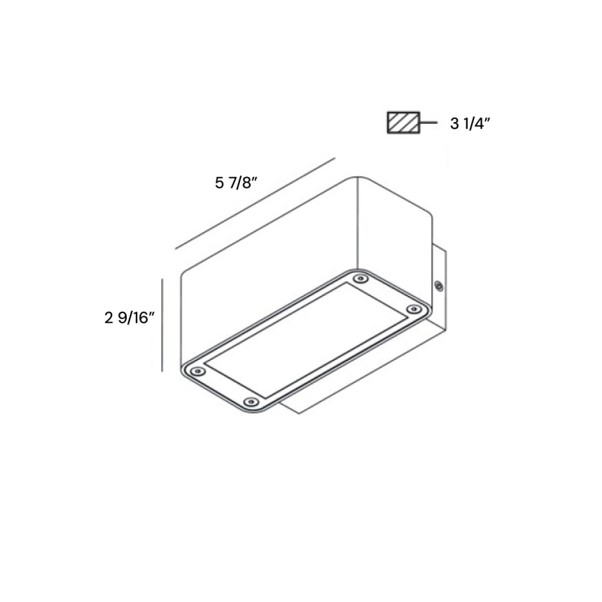 Architectural Outdoor LED Wall Light