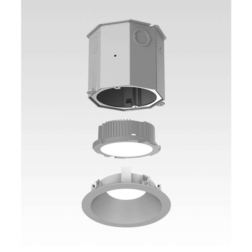 4-Inch Round Recessed LED Concrete Ceiling Light