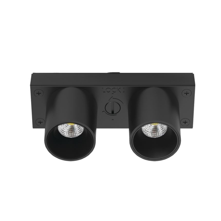 35º Dual-Head Downlight Modular Track Component