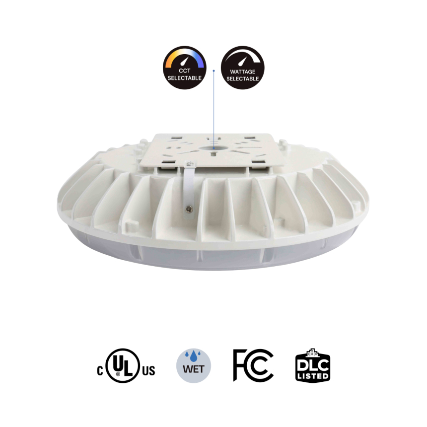 13-Inch Low-Profile Round LED Canopy Light