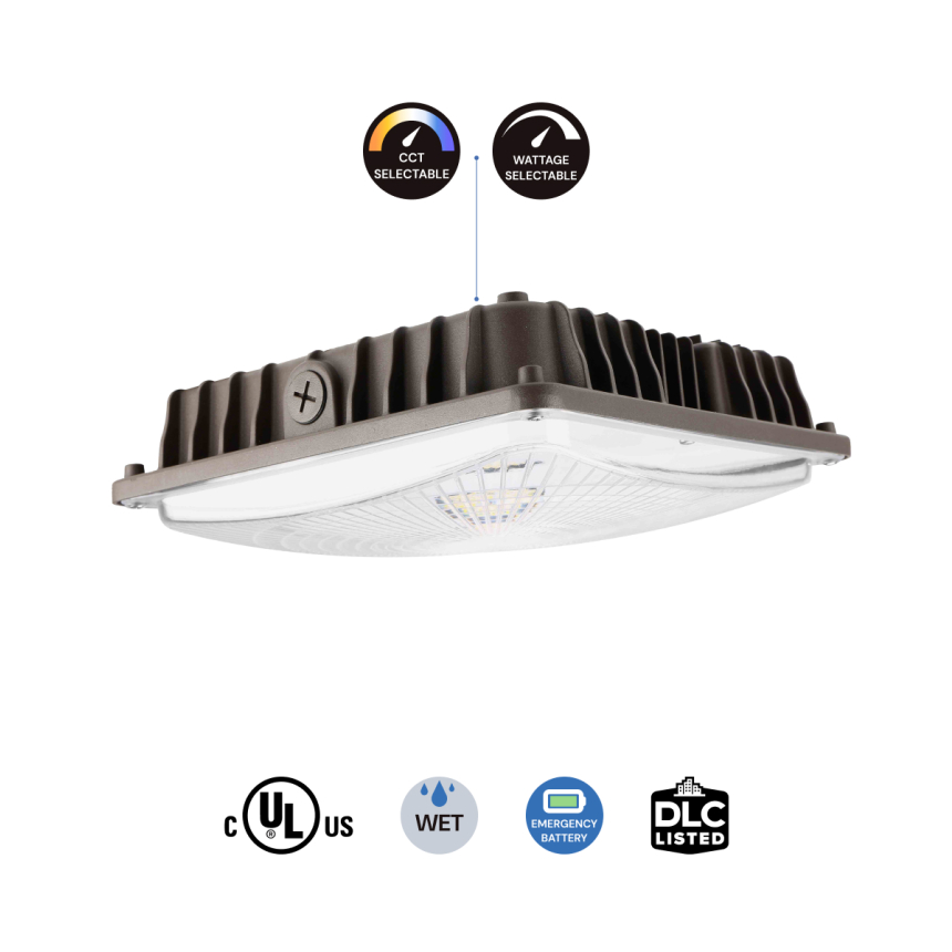 11.5-Inch Square LED Canopy Light