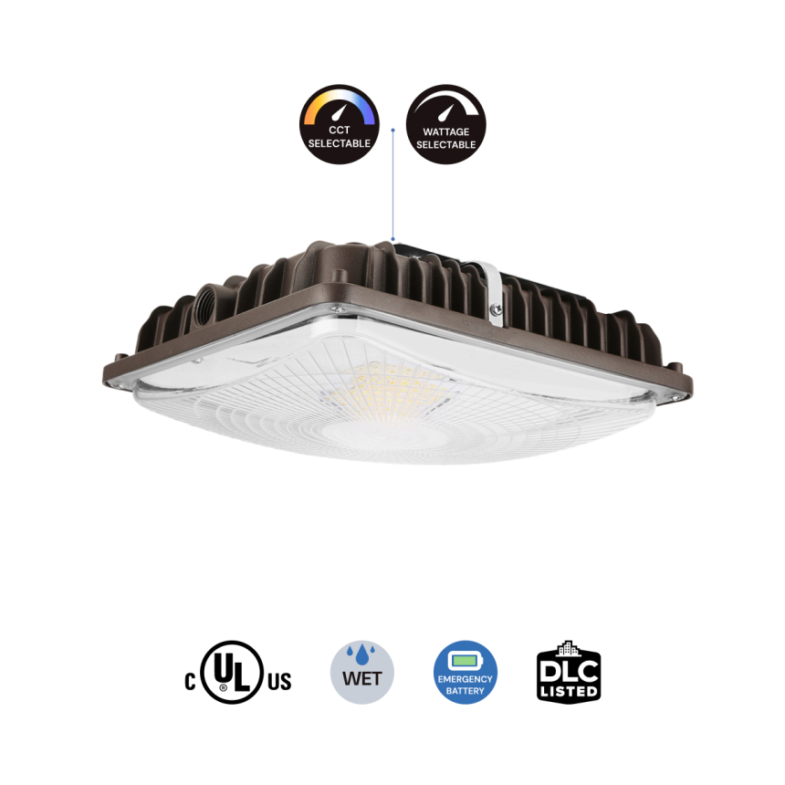 9.5-Inch Square LED Canopy Light