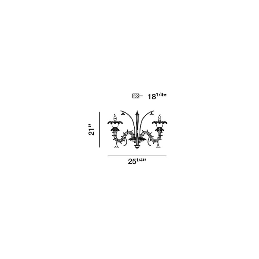 Eurofase Lighting ORILLIA 2-Light Wall Sconce