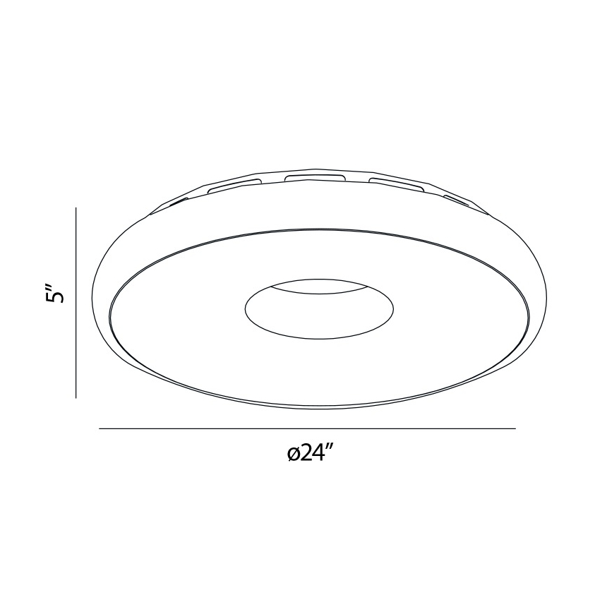 Eurofase Lighting CIAMBELLA 1-Light Large Flush Mount